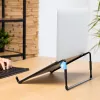 R-Go Tools Laptop stand R-Go Steel Travel, ergonomic and foldable, suitable for 10-22 inch laptop, black