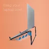 R-Go Tools Laptop stand R-Go Steel Travel, ergonomic and foldable, suitable for 10-22 inch laptop, black