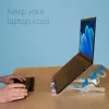 R-Go Tools Laptop holder R-Go Riser Basic, foldable and adjustable laptop riser, aluminum, silver