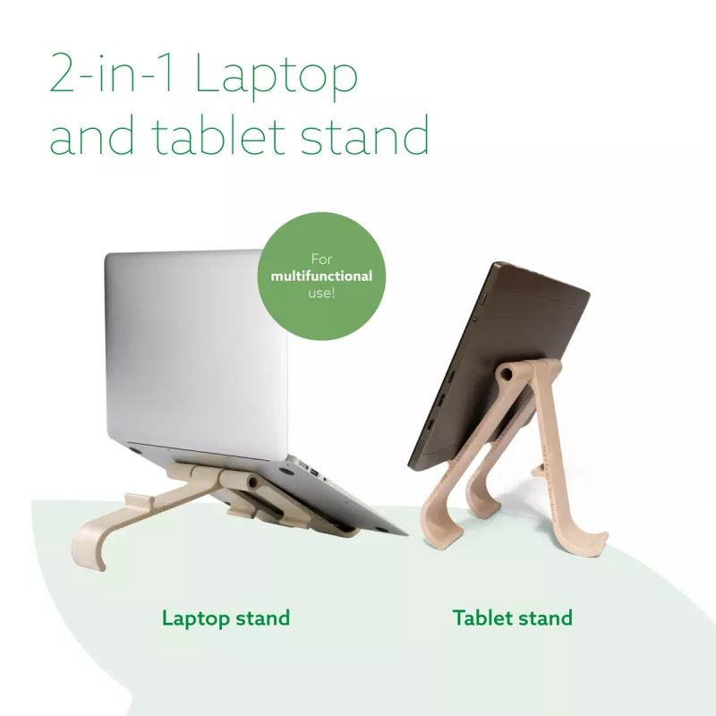 R-Go Tools Laptop and tablet stand R-Go Treepod, ergonomic and modular, adjustable, biobased