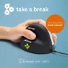 R-Go Tools Ergonomic mouse R-Go HE Break with break software, large (hand size ≥ 185 mm), left-handed, Wired, black