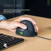 R-Go Tools Ergonomic mouse R-Go HE Break with break software, large (hand size ≥ 185 mm), left-handed, Wired, black