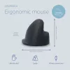 R-Go Tools Ergonomic mouse R-Go HE Break with break software, large (hand size ≥ 185 mm), left-handed, Wired, black