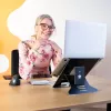 R-Go Tools Laptop stand R-Go Riser Document, ergonomic, foldable and adjustable stand with document holder, black
