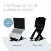 R-Go Tools Tablet and laptop stand R-Go Riser Duo, suitable for 10-22 inch screen, black