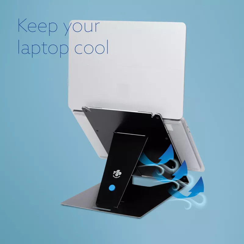 R-Go Tools Tablet and laptop stand R-Go Riser Duo, suitable for 10-22 inch screen, black