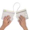 R-Go Tools Split Break RGOSBUKWLWH Wireless Keyboard, UK layout, White