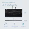 R-Go Tools Compact Break RGOSBUKWLBL Wireless Keyboard, UK layout, Black