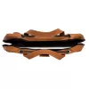 R-Go Tools Laptop bag R-Go Viva, full-grain leather, with integrated laptop stand, shoulder strap, 15.6-inch, brown