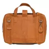 R-Go Tools Laptop bag R-Go Viva, full-grain leather, with integrated laptop stand, shoulder strap, 15.6-inch, brown
