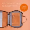 R-Go Tools Laptop bag R-Go Viva, full-grain leather, with integrated laptop stand, shoulder strap, 15.6-inch, brown