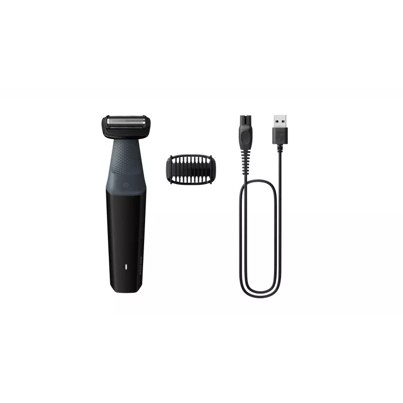 Body trimmer Philips BODYGROOM Series 3000 BG3017/01 Showerproof Black Grey