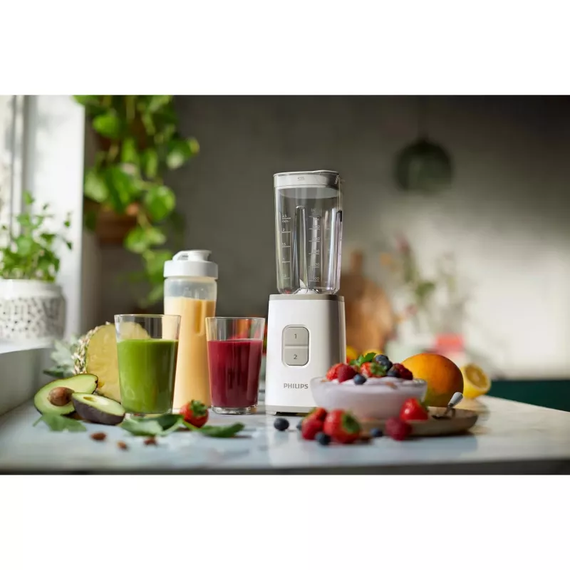 Philips Daily Collection HR2602/00 Mini blender, Tabletop blender, 1 L, Pulse function, Ice crushing, 0.85 m, 350 W