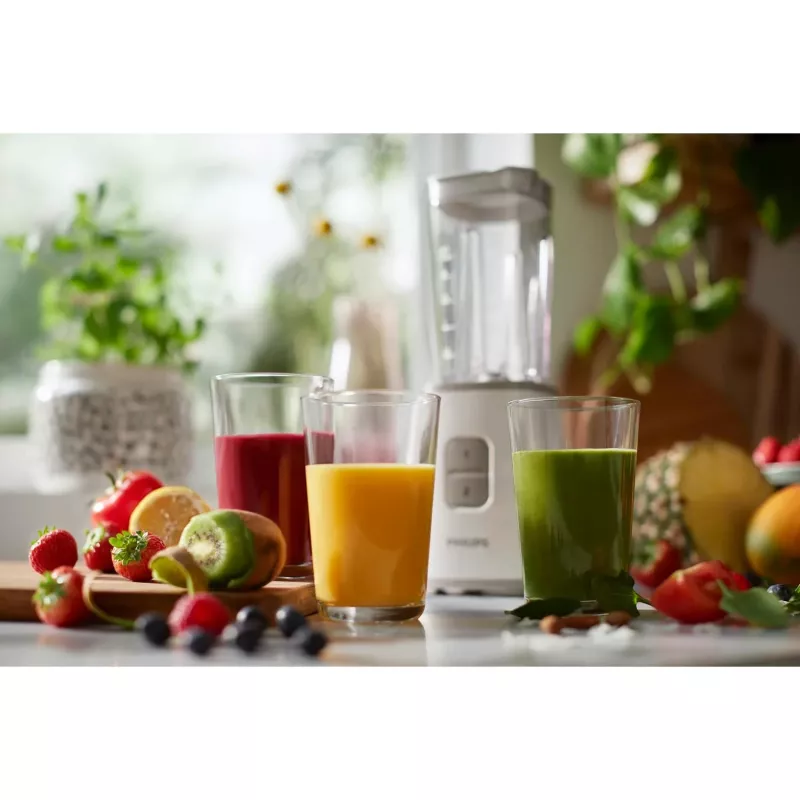 Philips Daily Collection HR2602/00 Mini blender, Tabletop blender, 1 L, Pulse function, Ice crushing, 0.85 m, 350 W