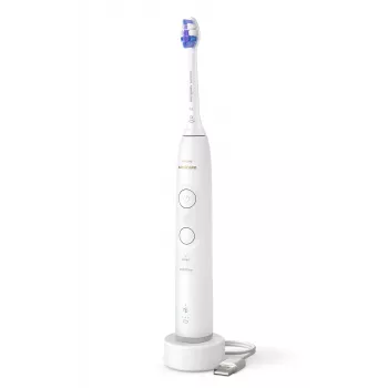 Sonic toothbrush Philips Series 6100 HX7400/01 — sonic, 62,000 movements/min, 2 modes, 3 speeds, white, rechargeable