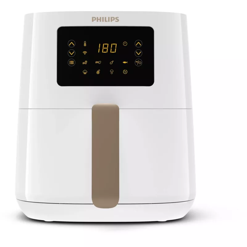 Philips 5000 series HD9255/30 fryer Single 4.1 L Stand-alone 1400 W Hot air fryer Gold, White