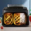Hot air fryer Philips 5000 series NA551/00 — 9 L capacity, 2300 W, touch control, LED display, black/silver