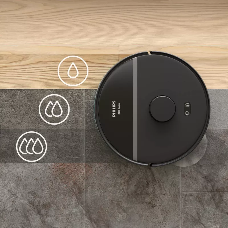 Philips 3000 Series HomeRun Aqua XU3000/01 Robot Vacuum with Mopping Function