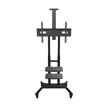 TV floor stand ONKRON TS1881-B for 50 inch–86 inch screens, 105.9 kg capacity, VESA 200x200–800x500, height 1350–1650 mm, black