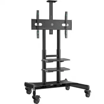 TV floor stand ONKRON TS1881-B for 50 inch–86 inch screens, 105.9 kg capacity, VESA 200x200–800x500, height 1350–1650 mm, black