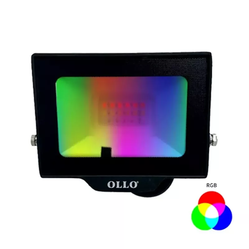 Outdoor LED floodlight OLLO VS121C-20W-RGB 20W 1900lm RGB