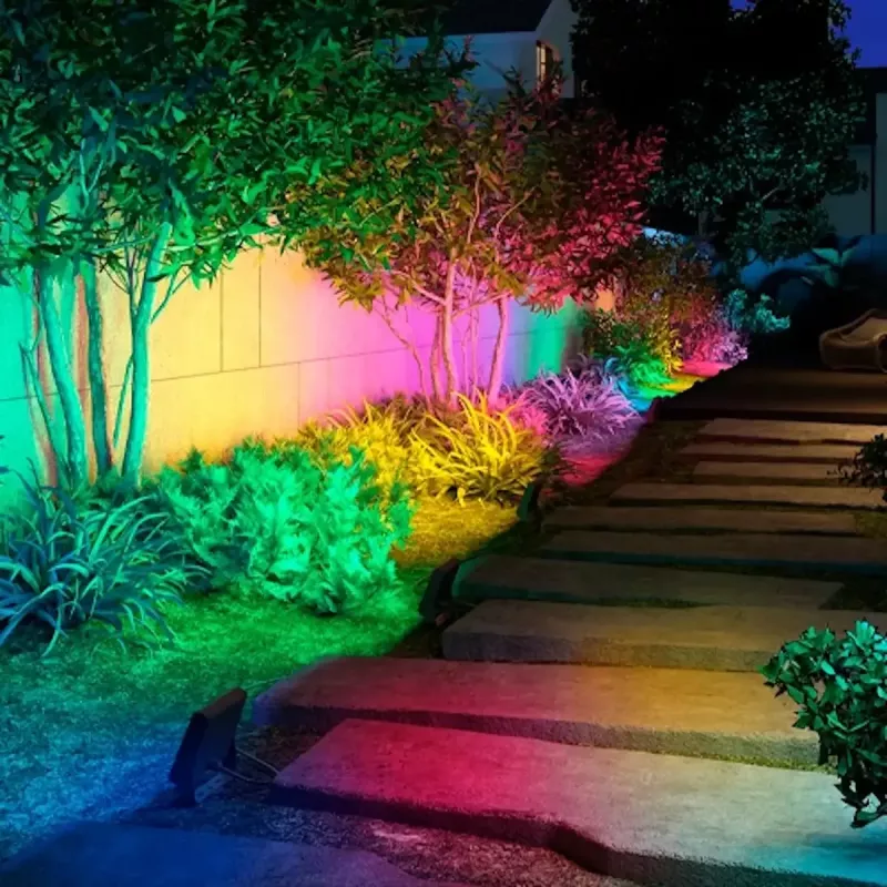 Outdoor LED floodlight OLLO VS121C-50W-RGB — 50 W, 4750 lm, RGB