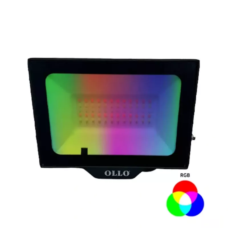 Outdoor LED floodlight OLLO VS121C-50W-RGB — 50 W, 4750 lm, RGB