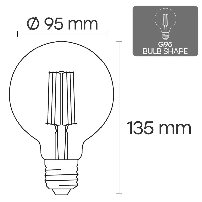 LED bulb VISIONAL VS-B-15 12W 1200 lm 3000K