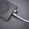 Intenso USB-C Charging Lanyard Phone Necklace Cable 60W Fast Charging Adjustable Length 1.65m Nylon Purple
