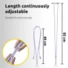 Intenso USB-C Charging Lanyard Phone Necklace Cable 60W Fast Charging Adjustable Length 1.65m Nylon Purple