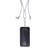 Intenso USB-C Charging Lanyard Phone Necklace Cable 60W Fast Charging Adjustable Length 1.65m Nylon Purple