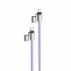 Intenso USB-C Charging Lanyard Phone Necklace Cable 60W Fast Charging Adjustable Length 1.65m Nylon Purple