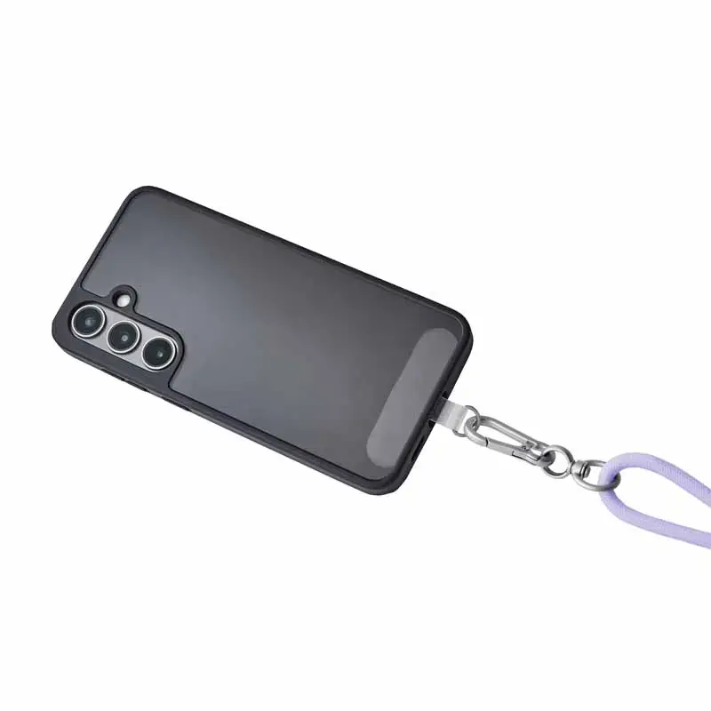 Intenso USB-C Charging Lanyard Phone Necklace Cable 60W Fast Charging Adjustable Length 1.65m Nylon Purple
