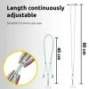 Intenso USB-C Charging Lanyard Phone Necklace Cable 60W Fast Charging Adjustable Length 1.65m Nylon Green