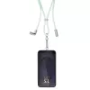 Intenso USB-C Charging Lanyard Phone Necklace Cable 60W Fast Charging Adjustable Length 1.65m Nylon Green