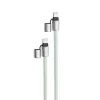 Intenso USB-C Charging Lanyard Phone Necklace Cable 60W Fast Charging Adjustable Length 1.65m Nylon Green