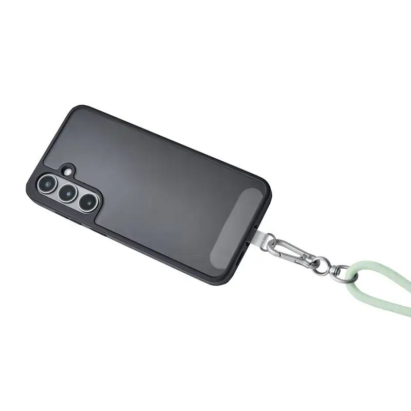Intenso USB-C Charging Lanyard Phone Necklace Cable 60W Fast Charging Adjustable Length 1.65m Nylon Green