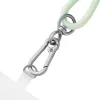 Intenso USB-C Charging Lanyard Phone Necklace Cable 60W Fast Charging Adjustable Length 1.65m Nylon Green