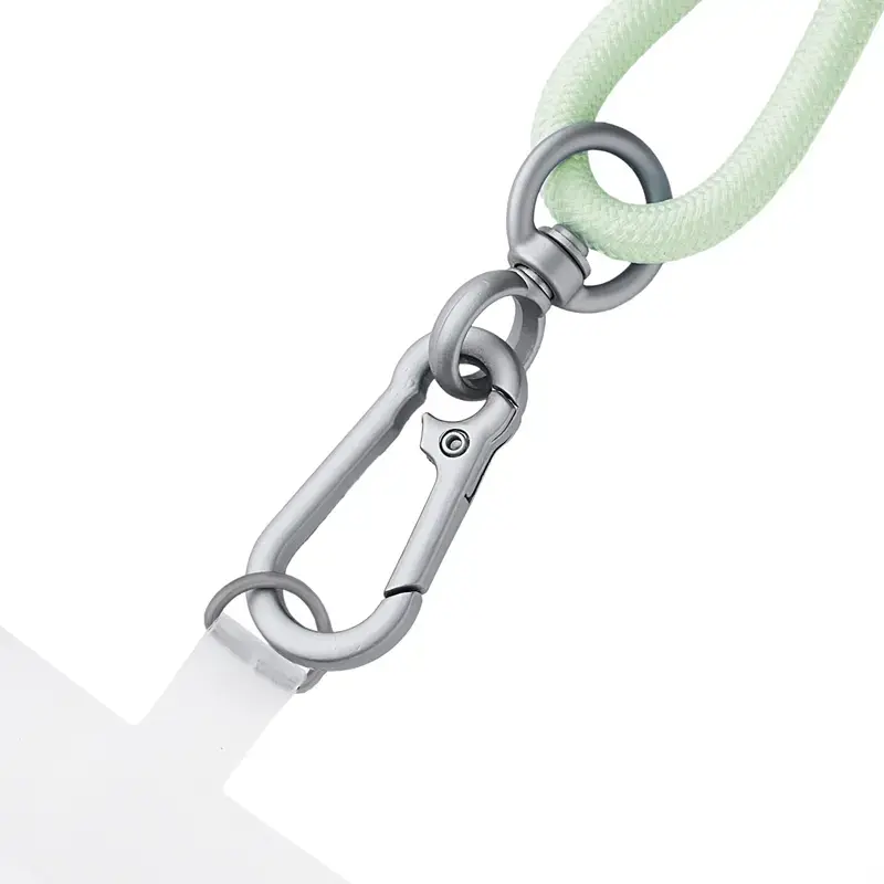 Intenso USB-C Charging Lanyard Phone Necklace Cable 60W Fast Charging Adjustable Length 1.65m Nylon Green