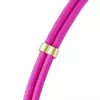 Intenso USB-C Charging Lanyard Phone Necklace Cable 60W Fast Charging Adjustable Length 1.65m Nylon Neon Pink