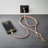 Intenso USB-C Charging Lanyard Phone Necklace Cable 60W Fast Charging Adjustable Length 1.65m Nylon Multicolour
