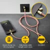 Intenso USB-C Charging Lanyard Phone Necklace Cable 60W Fast Charging Adjustable Length 1.65m Nylon Multicolour