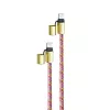 Intenso USB-C Charging Lanyard Phone Necklace Cable 60W Fast Charging Adjustable Length 1.65m Nylon Multicolour