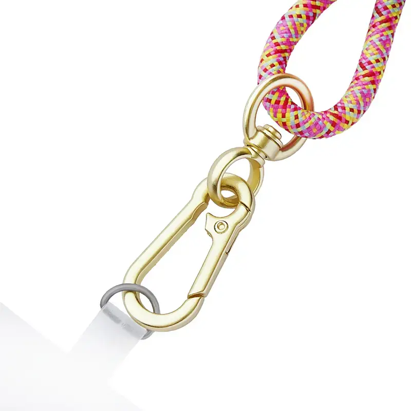 Intenso USB-C Charging Lanyard Phone Necklace Cable 60W Fast Charging Adjustable Length 1.65m Nylon Multicolour