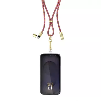 Intenso USB-C Charging Lanyard Phone Necklace Cable 60W Fast Charging Adjustable Length 1.65m Nylon Multicolour
