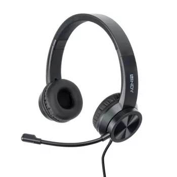 Headset Lindy USB-C Office Headset Wired 20-20000 Hz 1.95m Black