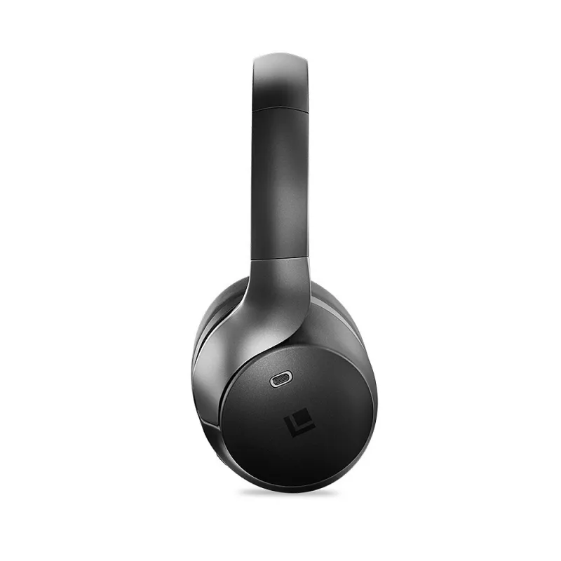 Lindy LHXW-e Wireless Active Noise Cancelling Headphones - Black