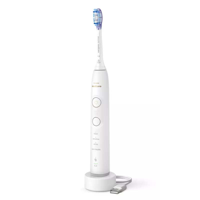 Sonic toothbrush Philips Series 7100 HX7420/01 — 62,000 movements/min, 4 modes, pressure sensor, Bluetooth, rechargeable (white)