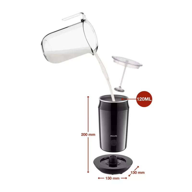 Automatic Milk Frother Philips CA6500/63 Black 0.12 L 500 W