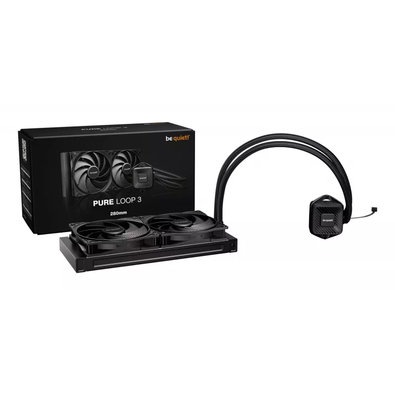 All-in-one liquid cooler be quiet! PURE LOOP 3 — 140 mm fan, Black, supports LGA 1150/1151/1155/1200/1700 and AM4/AM5
